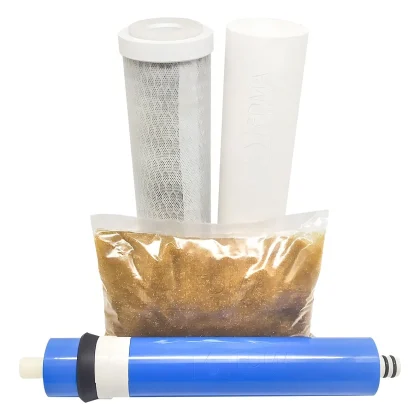 Kit Refil Deionizador Osmose Reversa Filtros 150gpd Resina 400