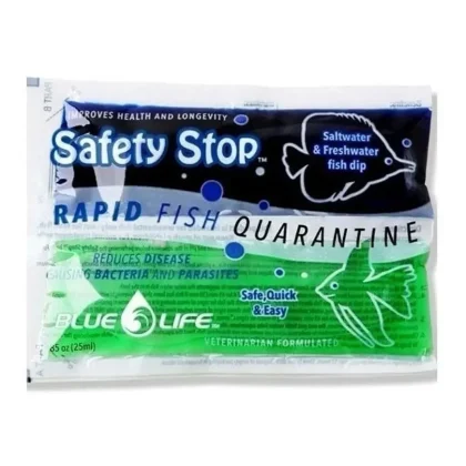 Tratamento Para Peixes Aquario Safety Stop Blue Life 25 Ml